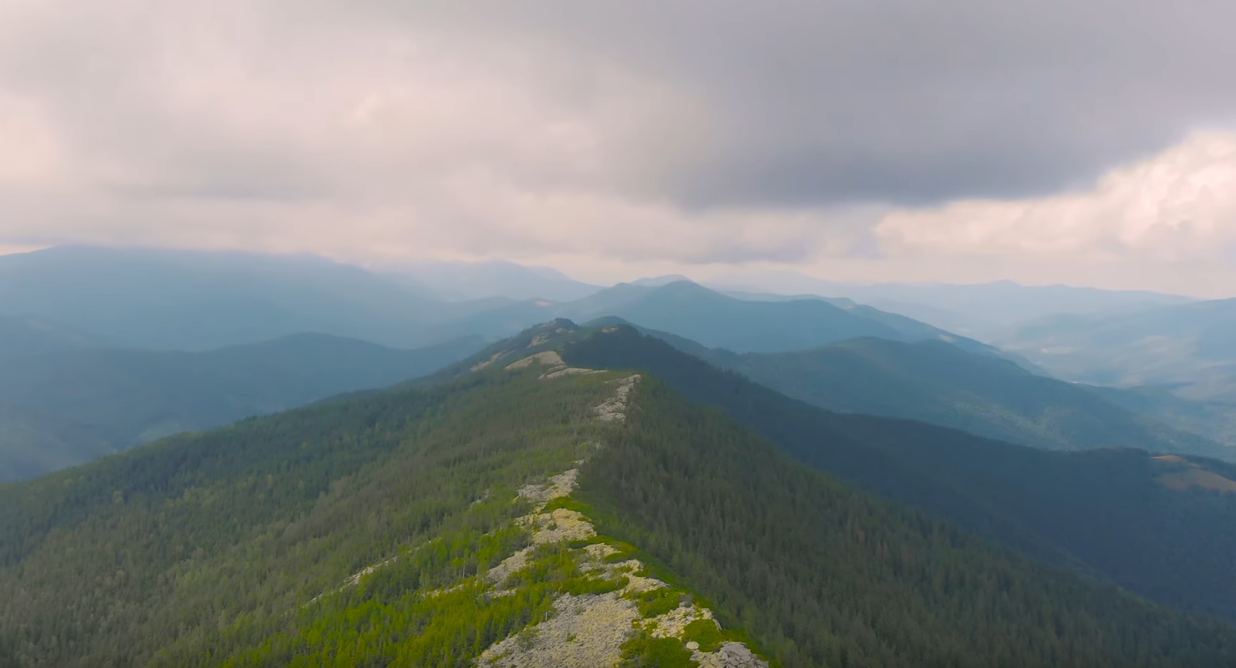 Carpathian Mountains From Above